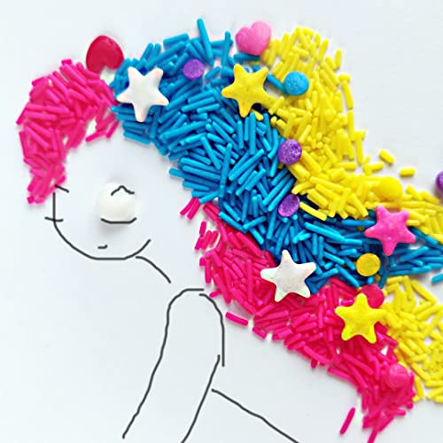 Image of Serapheena Sugar Sprinkles - Unicorn Mermaid, 100g | Cakes and Cupcakes Decoration Kit