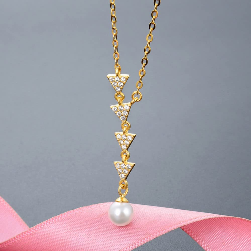collar, Collar de perlas ley for mujer plata S925 con