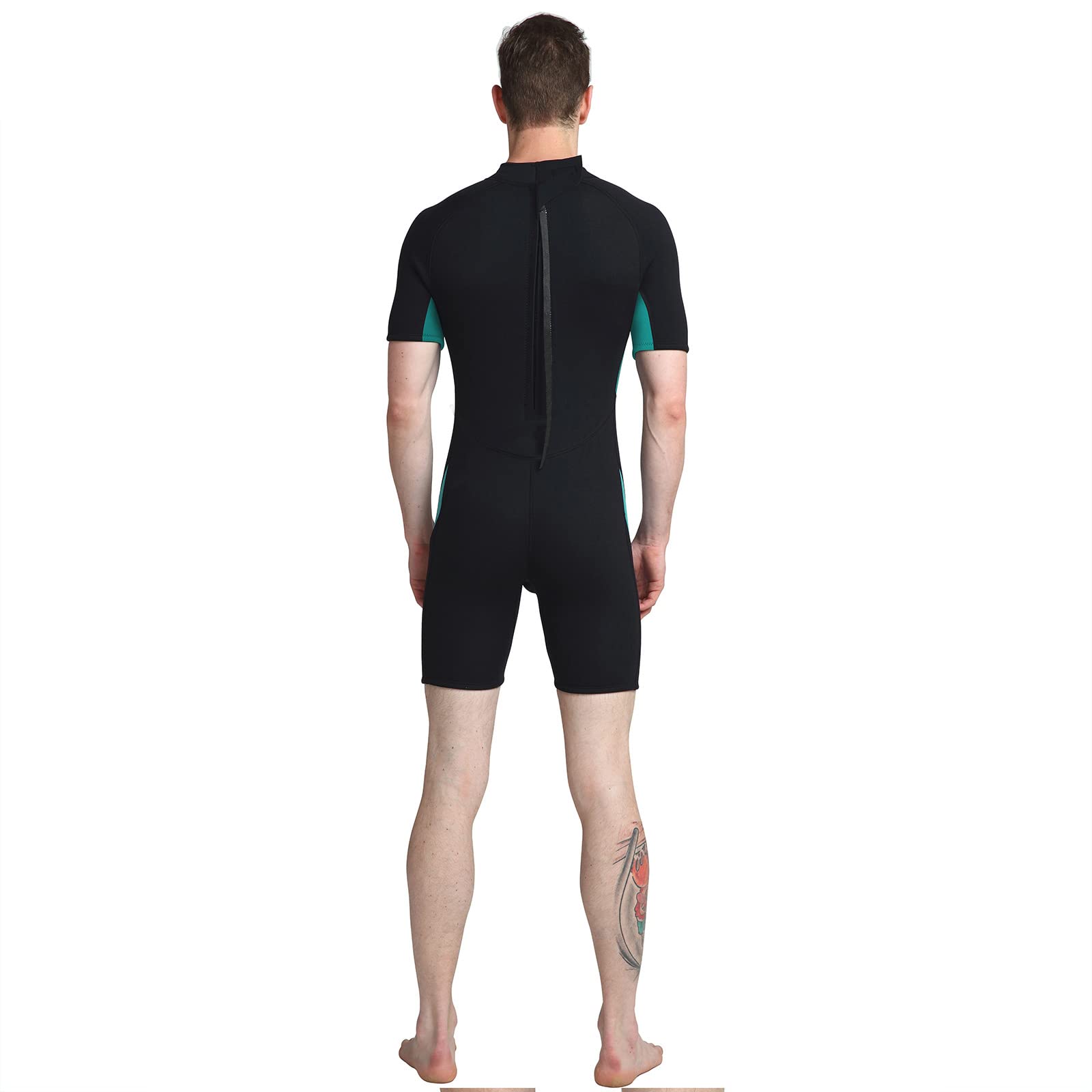 Traje Neopreno Hombre, 3mm Traje de Buceo Ultra Elástico con Cremallera Trasera, Una Pieza Wetsuit Térmico Protección UV para Snorkel Buceo Natación Surf Esnórquel,5XL