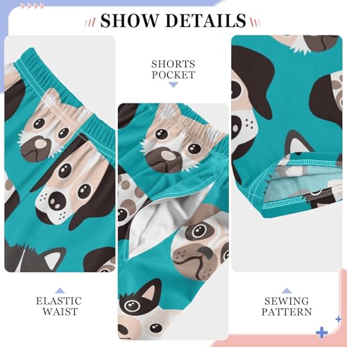 ZZKKO Dalmatian Pug Bulldogs Boys Pants for Kids Jogger Pants with Pockets S-XL4