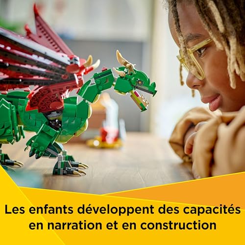 Lego Creator 3 en 1 Le Dragon Médiéval 31161 Lego La Boite - vue 3