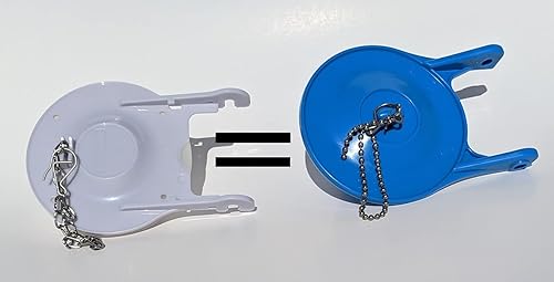 Lowe's AquaSource - Aleta original de plástico duro actualizado para inodoros de 1.28 gpf de descarga individual, incluyendo Henshaw, Colby,