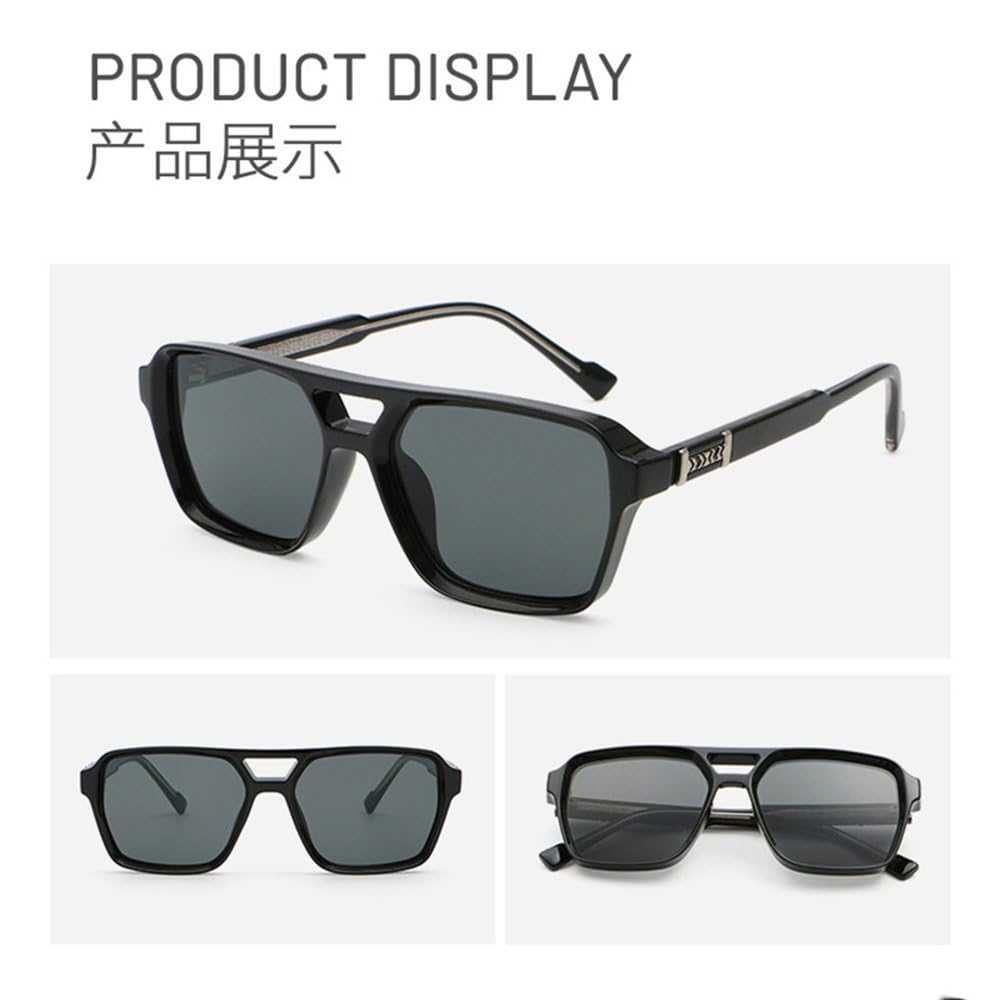 Gafas de sol polarizadas con montura grande, elegantes, para hombre y mujer (modelo 2026). Ideales para viajes al aire libre, conducir y para usar al aire libre.