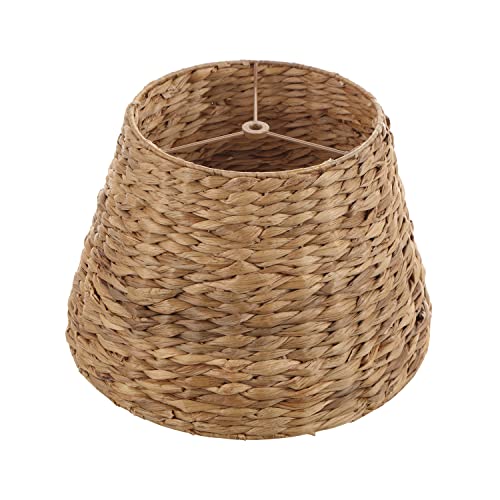 Image of Aspen Creative 32990, Empire Water Hyacinth Spider Shade, 9 inch Top x 14 inch Bottom x 9-1 /2 inch Slant