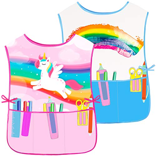 Fiodrimy Tablier peinture enfants 2 pcs imperméable