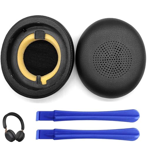 Ersatz Ohrpolster Für Kopfhörer Von Jabra Evolve2 65/Evolve 65/Evolve2 40/Elite 45h Weiches Proteinleder Zubehör Rsatz Ohrpolster Für Jabra Evolve2 65 (65MS 65UC USB)/Evolve2 40 (40UC 40MS USB)