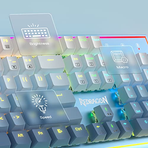 Redragon 993502866 K654 Rgb Gaming Keyboard, 104 Keys Wired Mechanical Keyboard W/Weighted Aluminum Frame thumb #7