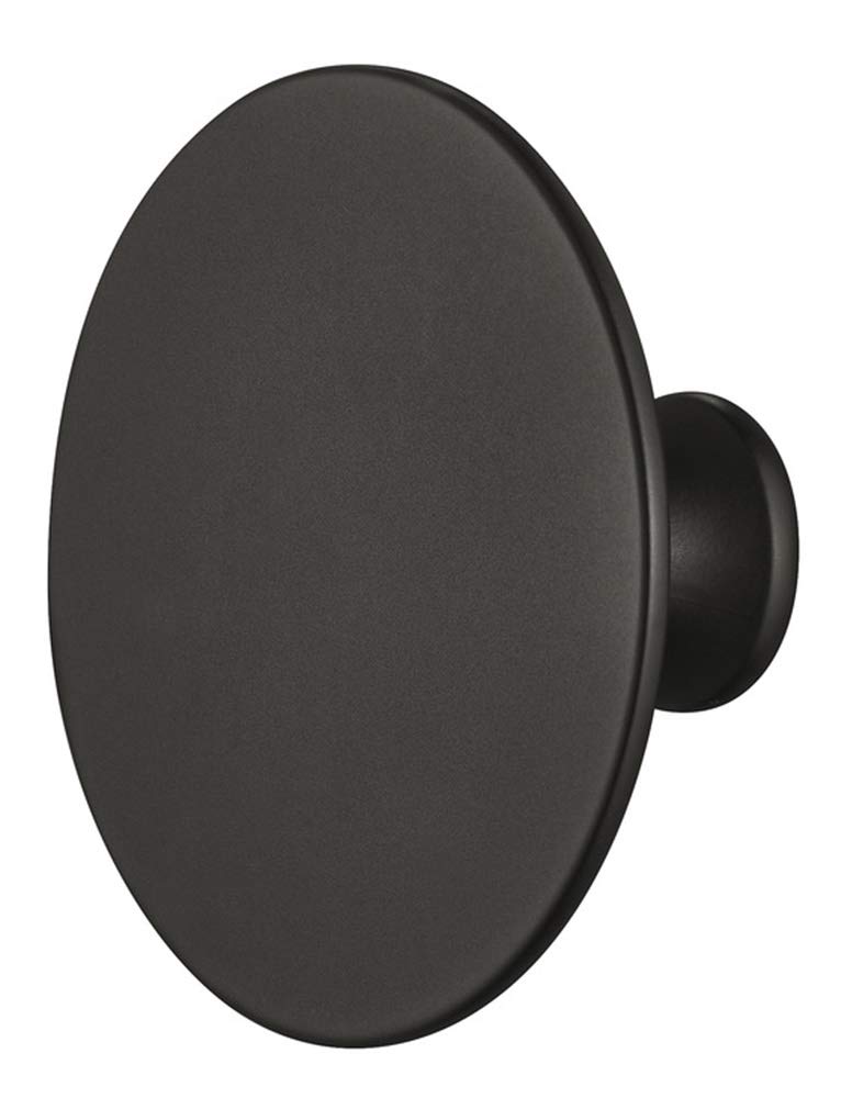 Gedotec Black Brass Furniture Handle Matt Cupboard Knob Vintage Antique For Drawers H1960 Door Knob Large Diameter 60 Mm Round Dresser Knob Pack Of 1 Country House Style With Screws