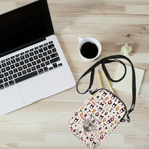 Cartoon Merchandise Crossbody Bag Alastor Demon Carry On Bag Radio Demon Helluva Gift For Fans (HazbiDemonCross)4