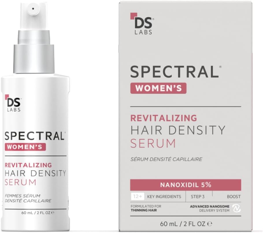 DS Labs Spectral Women’s Hair Density Serum (formerly Spectral.CSF) - Lightweight Leave-In for Fuller, Thicker Looking Hair, Fast Absorbing, Non-Greasy, For All Hair Types, 60mL