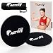 EZY ACTIVE Fitness Slider Discs - Sliders Fitness | Exercise Sliders - Workout Slides, Fitness Sliders (Black)
