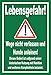 Produktbild Melis Folienwerkstatt Schild Wege Nicht verlassen - 45x30cm - Bohrlöcher - 3mm Hartschaum  20 VAR S00359-063-E