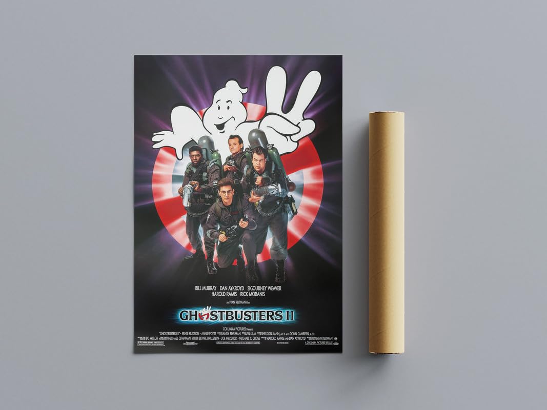 Pixie Posters Multi Colour Classic Nostalgic Movie Posters Ghostbusters 2 Wall Art (A4 Size 21Cmx29.7cm)