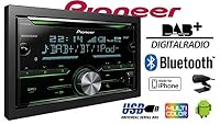 Pioneer FH-X840DAB, 2DIN Autoradio, CD-Tuner mit FM und DAB+, Bluetooth, MP3, USB und AUX-Eingang, RGB – Beleuchtung, Freisprecheinrichtung, 13- Band Equalizer – Ansicht 2