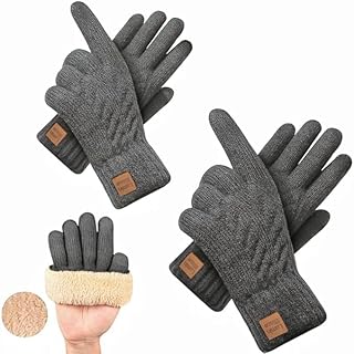 Sponsored You’re seeing this ad based on the product’s relevance to your search query.Learn more about this advertisement LuminBlaze Women's Winter Thermal Warm Touchsreen Gloves with Thick Windproof Fleece Elastic for Skiing Cycling Double Layer Sherpa Gift for Women
