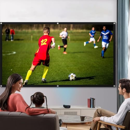 Pantalla de proyección plegable 120 pulgadas 16:9 HD portátil miniatura 3