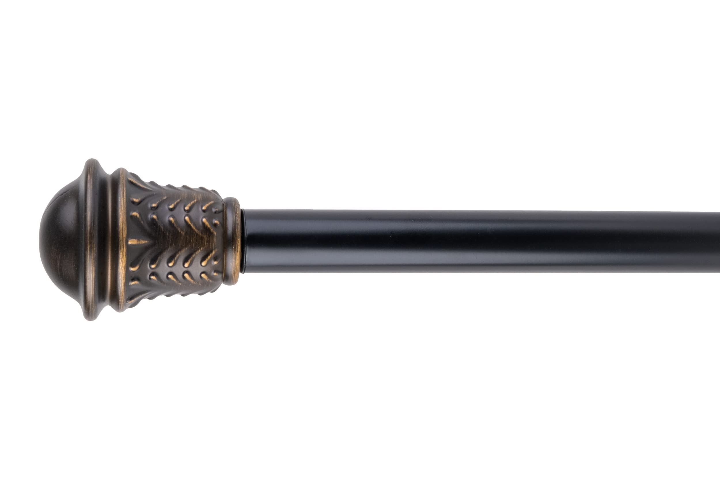 Clairemont 3/4" Single Rod Set 72-144" Gloss Venetian Gold