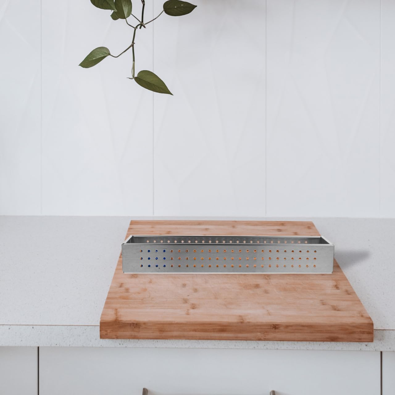 Hemoton Stainless Steel Chopstick Cage Utensil Organizer Mesh Kitchen Drawer Storage 304 Steel Cutlery Holder 1.97X5.39X1.97 Inches