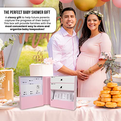 Eightynine Design Baby Keepsake Box, Baby Girl Memory Box For Keepsakes, Including Paper Files And Stickers, Perfect Baby Gift #TOP2