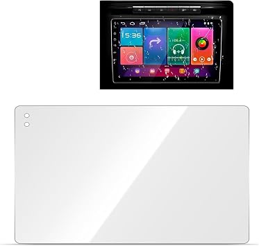 Central Control Navigation Screen Film, Flexible HD Waterproof Anti-scratch Sensitive Touch Film, 9" x 8.54" x 5.08 "Adsorption Installation Accessories for Cars Transparent