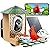 Smart Bird Feeder with Camera with AI Identify Birds Species & Solar Panel, WiFi Birdfeeder with Cam, 2K Live View, Chew-Proof & Waterproof Design, Real-Time App Alerts, Gift for Bird Lovers, Green