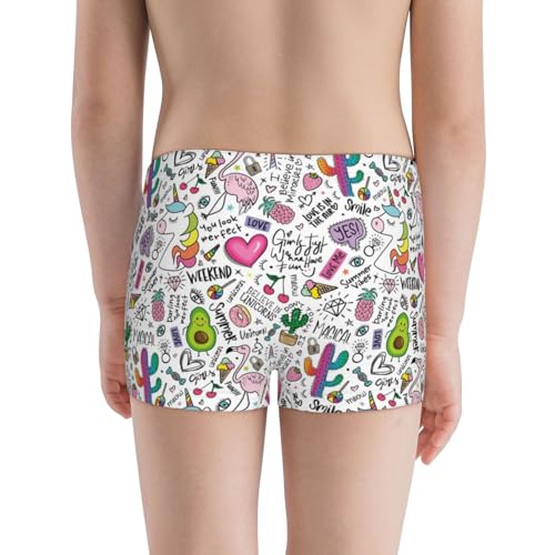 Boys' Cotton Boxer Brief Soft Underwear-Fun Animal With Unicorn3