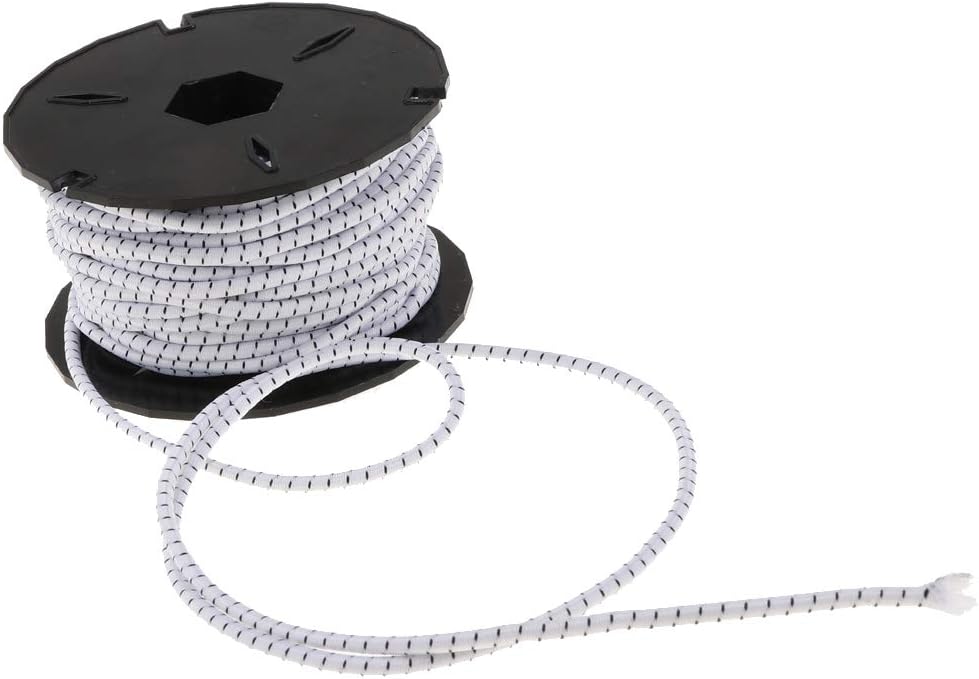 P Prettyia Cuerdas Elásticas de Choque de 3 mm Correas para Acampar al Aire Libre de Excursión Botes de Artes Marinos de Barco de Artesanía