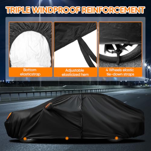 Image of NEVERLAND Car Cover Waterproof All Weather for Sedan Length up to 228 inch