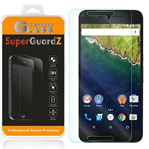 [2-Pack] for Huawei (Google) Nexus 6P - SuperGuardZ® Tempered Glass Screen Protector, 9H, 0.3mm, 2.5D Round Edge, Anti-Scratch, Anti-Bubble