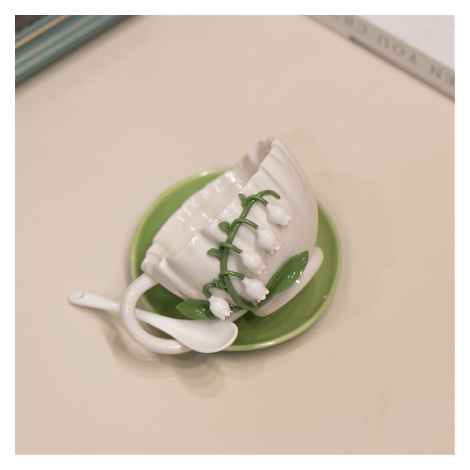 Tazas Y Jarras De Café Taza De Café Con Estampado De Flores En Relieve De Cerámica, Taza De Desayuno Para Té Cacao Y Leche