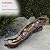 Alpine Corporation 80" Long Indoor/Outdoor Wood River Log Water Fountain with LED Lights, Cascading Natural Water Feature for Gardens, Patios, Yards, and Outdoor Decor, Brown and Gray
