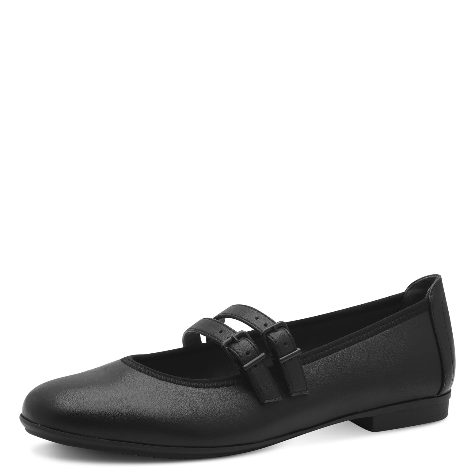 Jana Women’s Ballerinas with Strap Vegan, Black, 3,5 UK