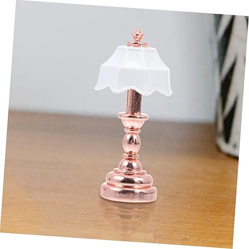 Miniatura 8 de NUOBESTY 6 piezas de lámpara de mesa para casa de muñecas, mini lámpara de mesa, luces de casa de muñecas, lámparas de pie para casa de muñecas,