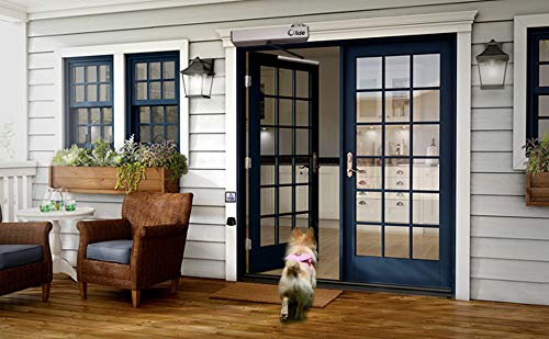 Olideauto Automatic Door Closers Triggered By Dog With Wifi Controller+Wireless Pet Detection Sensors,Phone App Control Remotely Automatic Dog Door Opener #TOP4