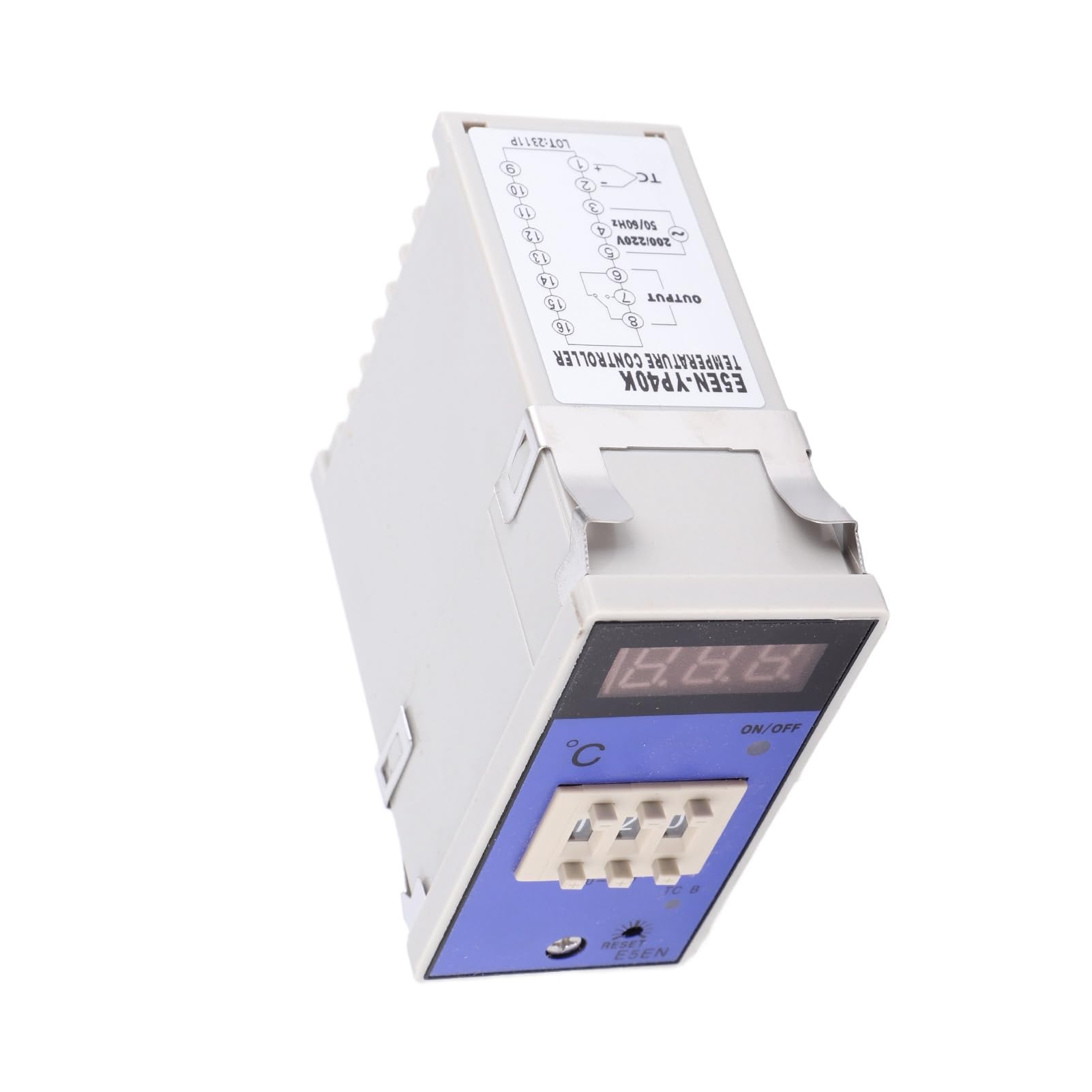 Respicefinem E5EM Digital Thermostat 0 399 Degree Temperature Controller with K Type Thermocouple Ideal for Plastic Rubber Packaging Food Machinery Metallurgy Chemical Breeding