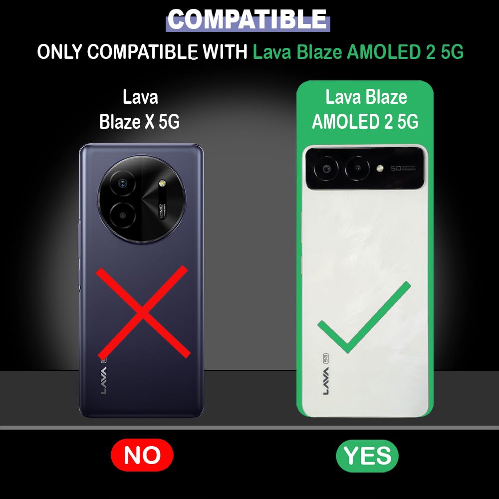 Lava Blaze AMOLED 2 5G Flip Cover - Leather & Stand -2