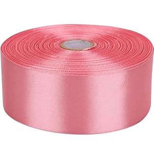 Baocuan Satinband, 3,8 cm, rotgolden, 45,7 m