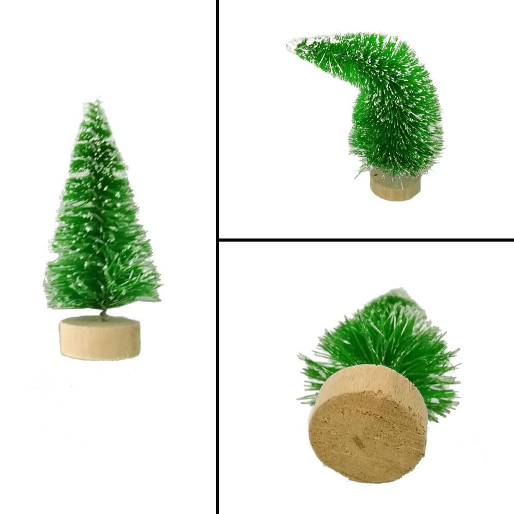 10 stuks mini-kerstboom groene kunstkerstboom kleine