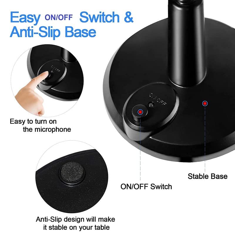 Image of USB Microphone for PC - RGB Gaming & Streaming Mic with Noise Cancellation, Plug & Play USB Mic for Computer, Podcast, YouTube, Zoom & Recording