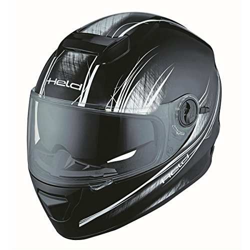 Held Kira Casco Integrale per Donna, nero/bianco