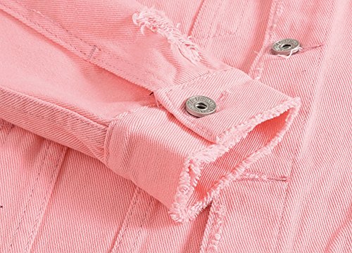 Image of Men`s Classic Ripped Hip Hop Motorcycle Denim Jacket
