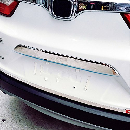 BeHave Chrome Rear Trunk Lid Tailgate Door Cover Trim, Molding Trim Molding Cover fit for Honda CRV 2017 2018 2019,Pack of 1 Piece of Door Trunk Lid Cover Decorate Trim Cover