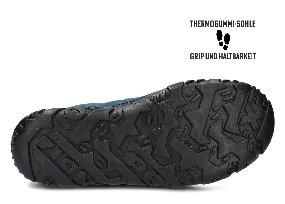 nagaba - Wanderschuhe Damen - Lederschuhe Trekkingschuhe Damen - Outdoor Halbschuhe Frauen Echtleder, Schnürschuhe - Freizeitschuhe, Damenschuhe Trekking Halbschuhe