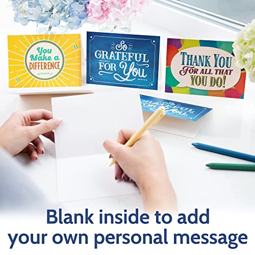 24 Appreciation Cards With Envelopes - Team Gifts, Teacher Gifts Bulk, Volunteer And Employee Appreciation Cards, Gratitude And Encouragement Cards For Nurse Appreciation Week And Staff Appreciation Day - Boxed Set Of Thank You Cards Bulk To Say You Make A Difference And Thankful For You #TOP3