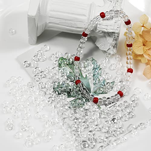 Bala&Fillic Transparent Color 4mm Seed Beads About 1200pcs/100Grams in Bag - Image 2
