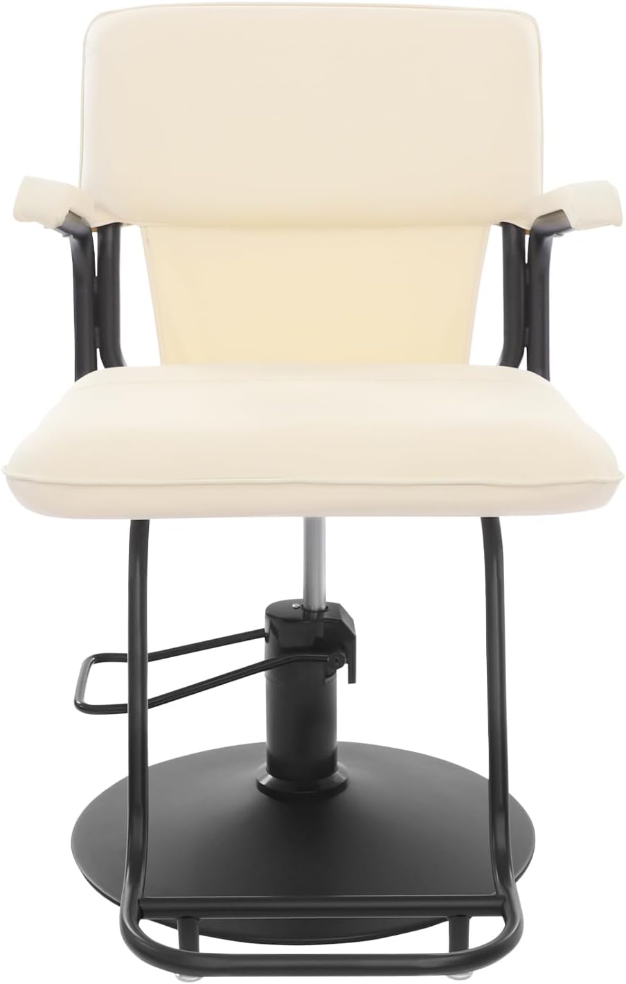 Professional Barber Chair 360° Swivel Hydraulic Styling Chair, 551lbs Capacity, Artist Hand Salon Chair for Hair Stylist, Adjustable Height Salon for Hairdressing & Beauty Salon (White)