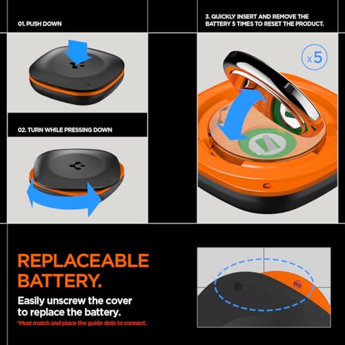 Image of Spigen Tag Me Bluetooth Tracker Item Finders with Apple Find My (iOS Only) Track Your Keys, Wallet, Luggage, Backpack, Super Lightweight with Lanyard - 4 Pack