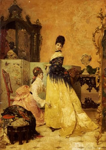Impressions d'art mural Alfred Emile Stevens affiche affiche vintage tableau chambre 60x90