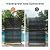 SUNYRISY 2Pack Metal Outdoor Privacy Fence Screen for Balcony Patio Deck Garden Decorative Room Dividers, Freestanding Steel Privacy Wall Fence Panel for AC Unit and Trash Can, 71''H×46''W Black