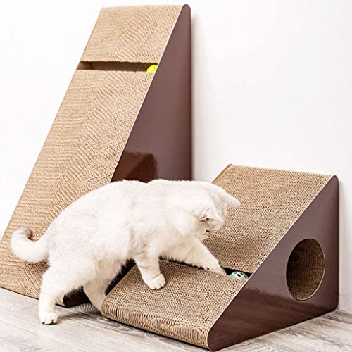 Jouet pour chat avec griffoir vertical et planche de broyage ondulée - 4